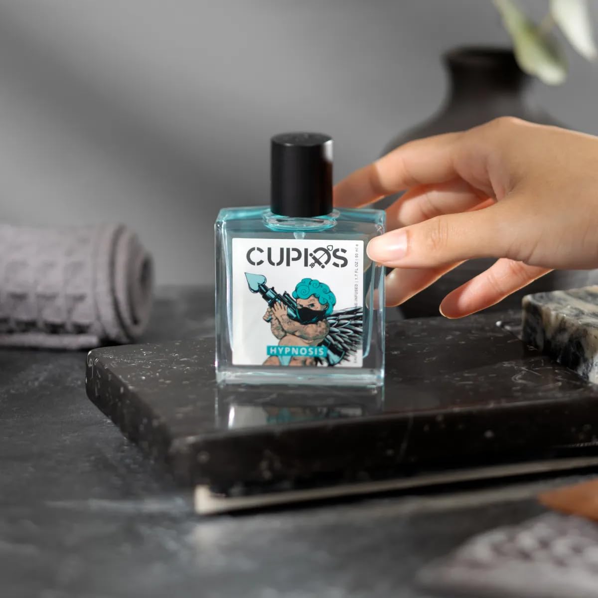 Cupids Hypnosis 2.0 pheromone cologne branded retail display