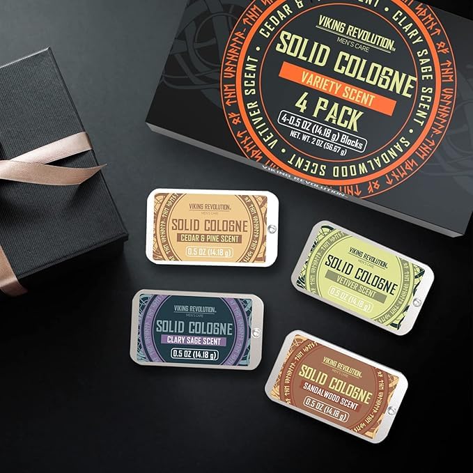 Viking Revolution mens solid perfume gift set packaging