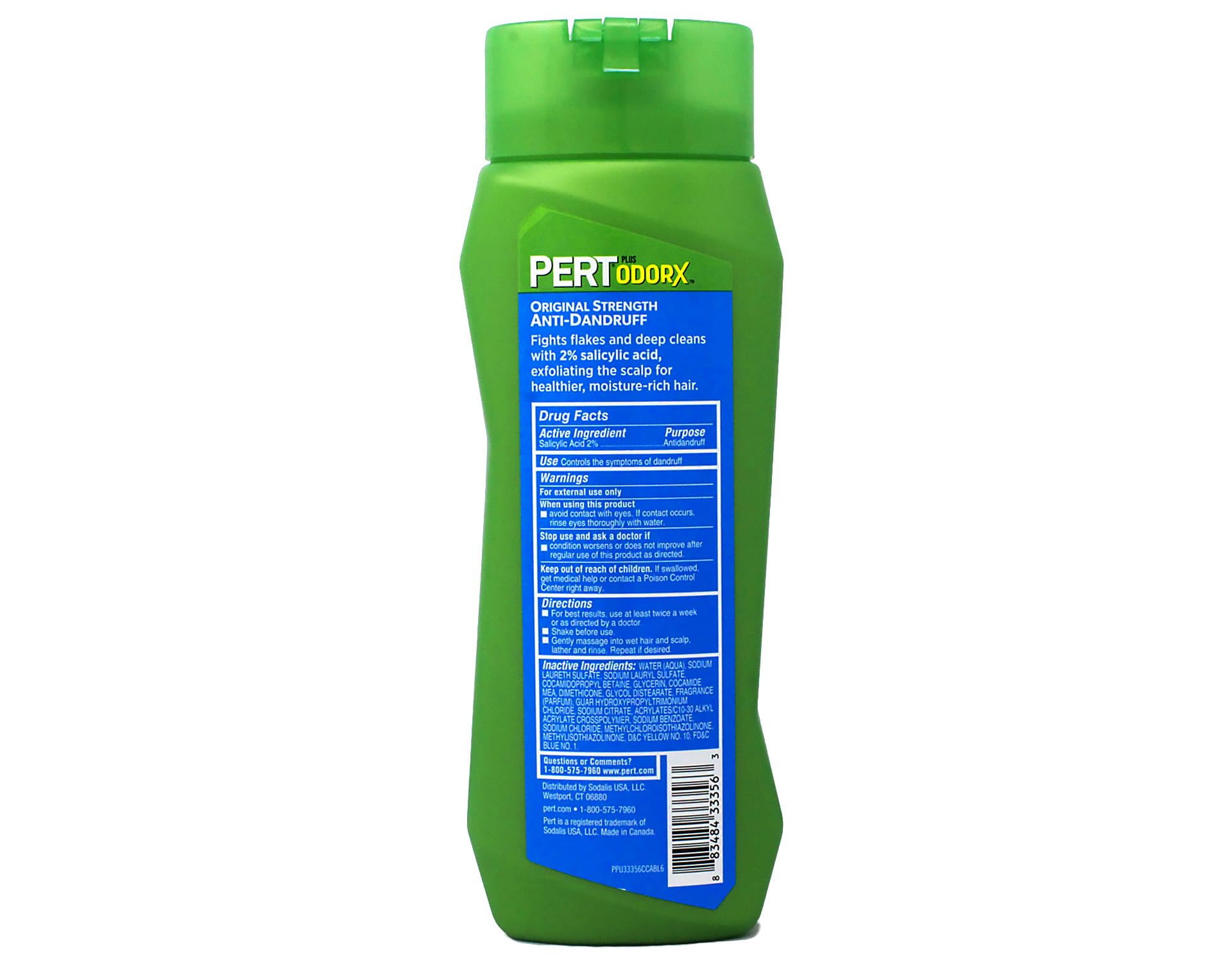 American imported Pert dual action shampoo and conditioner for flake control