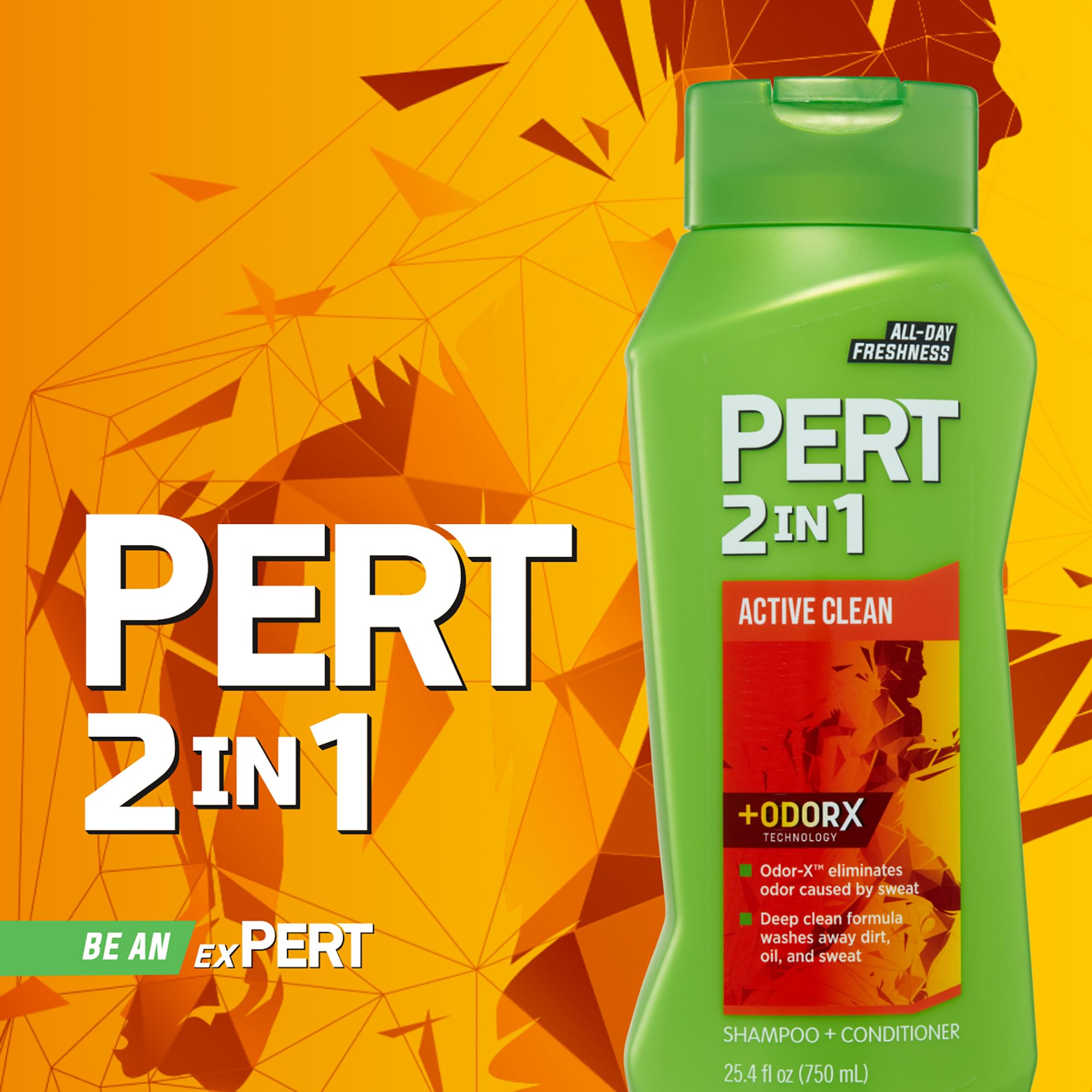Authentic Pert 2in1 shampoo and conditioner packaging