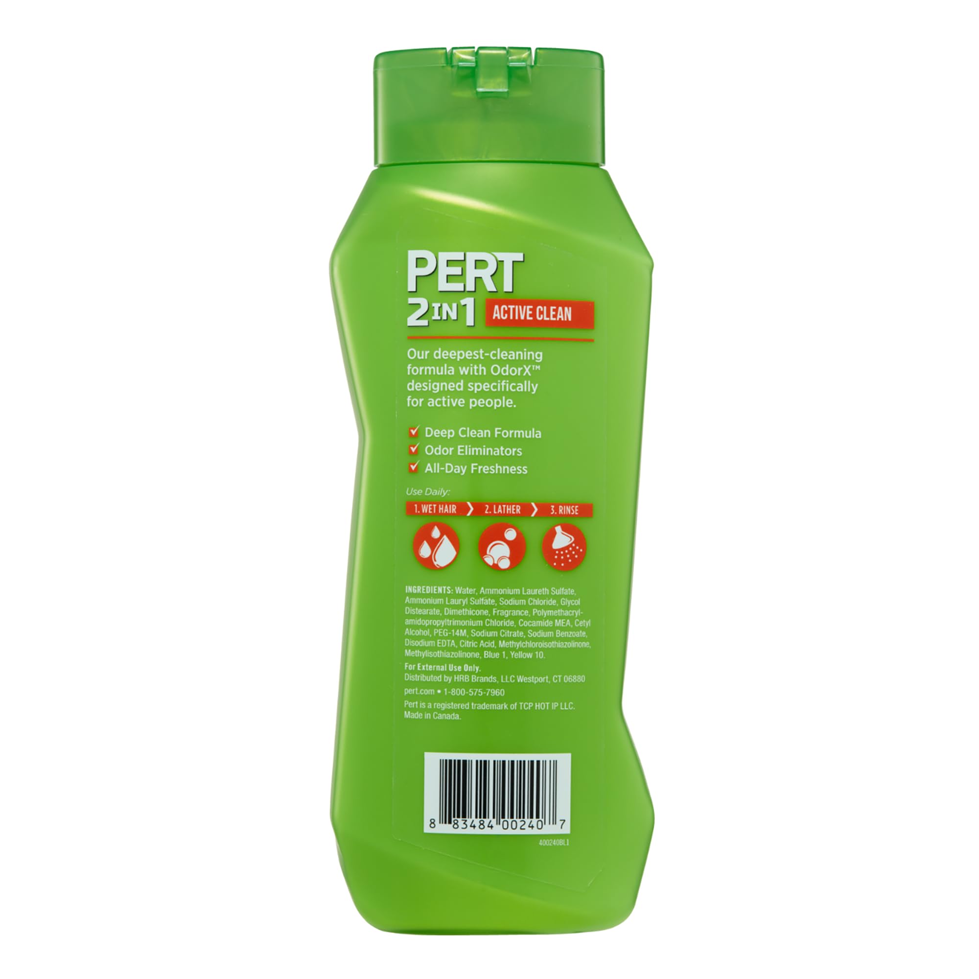 Pert 2in1 Active Clean deep cleaning formula bottle