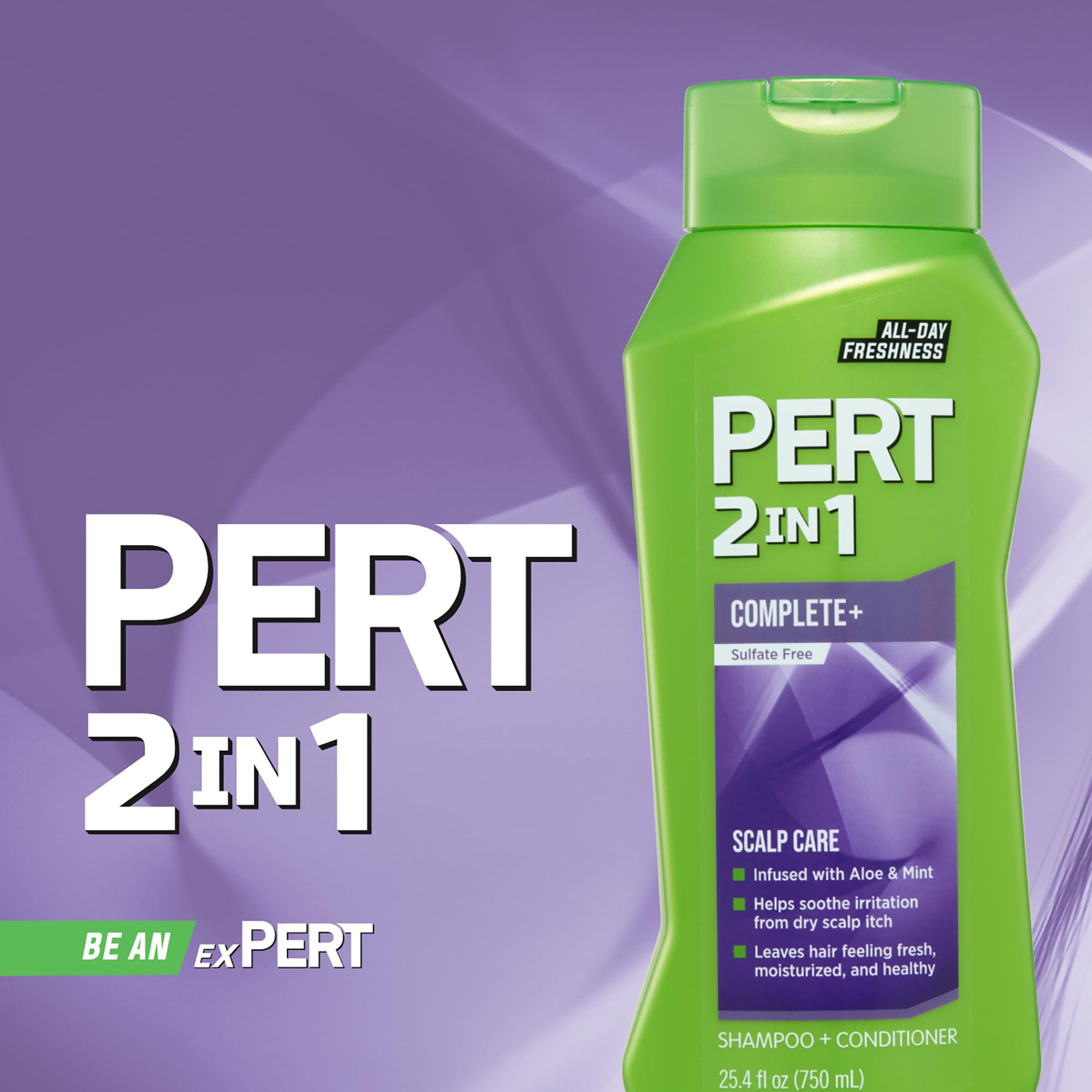 Pert 2 In 1 scalp relief shampoo back label details
