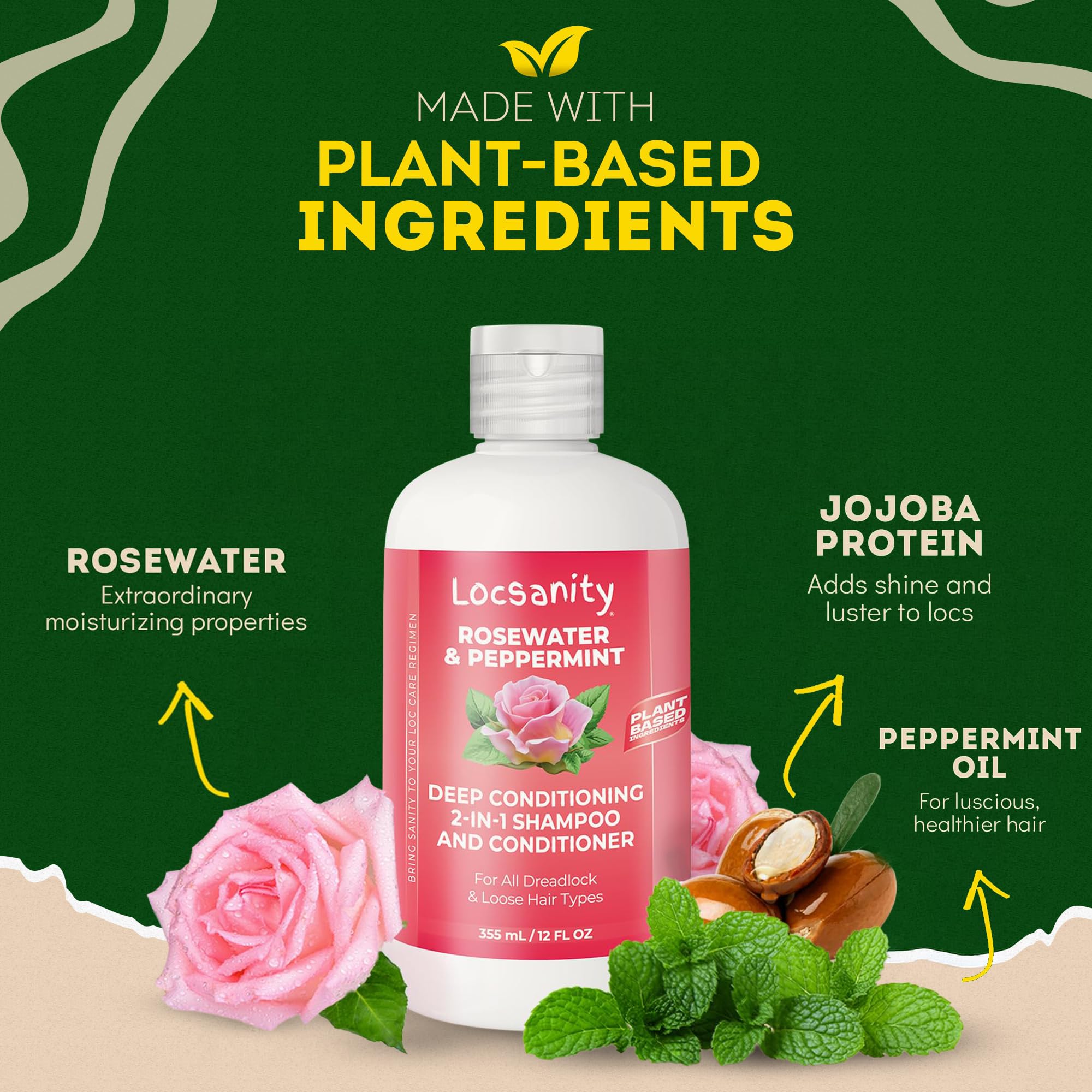 Locsanity sulfate-free shampoo for dreadlocks lifestyle shot
