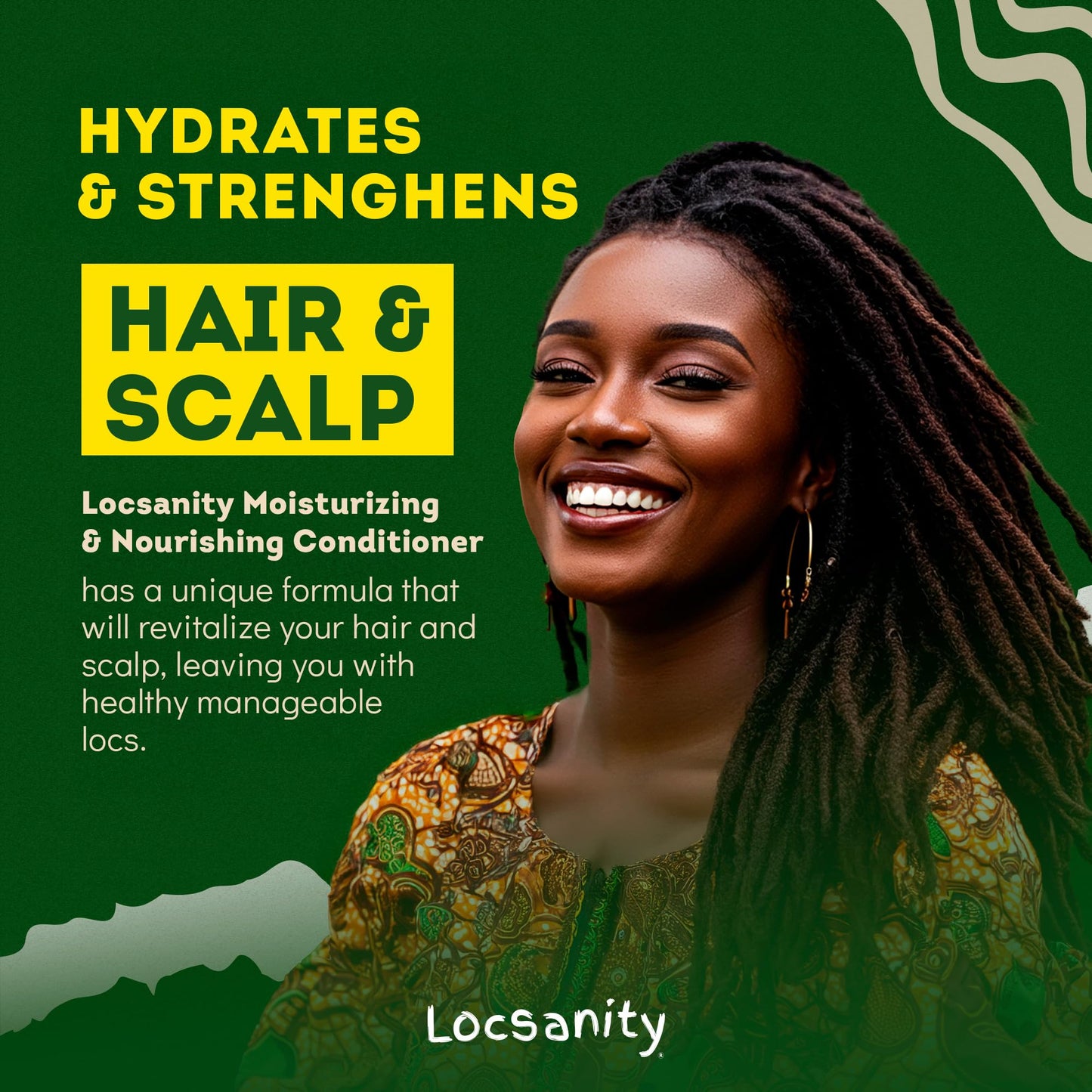 Texture and consistency of Locsanity plant-based shampoo