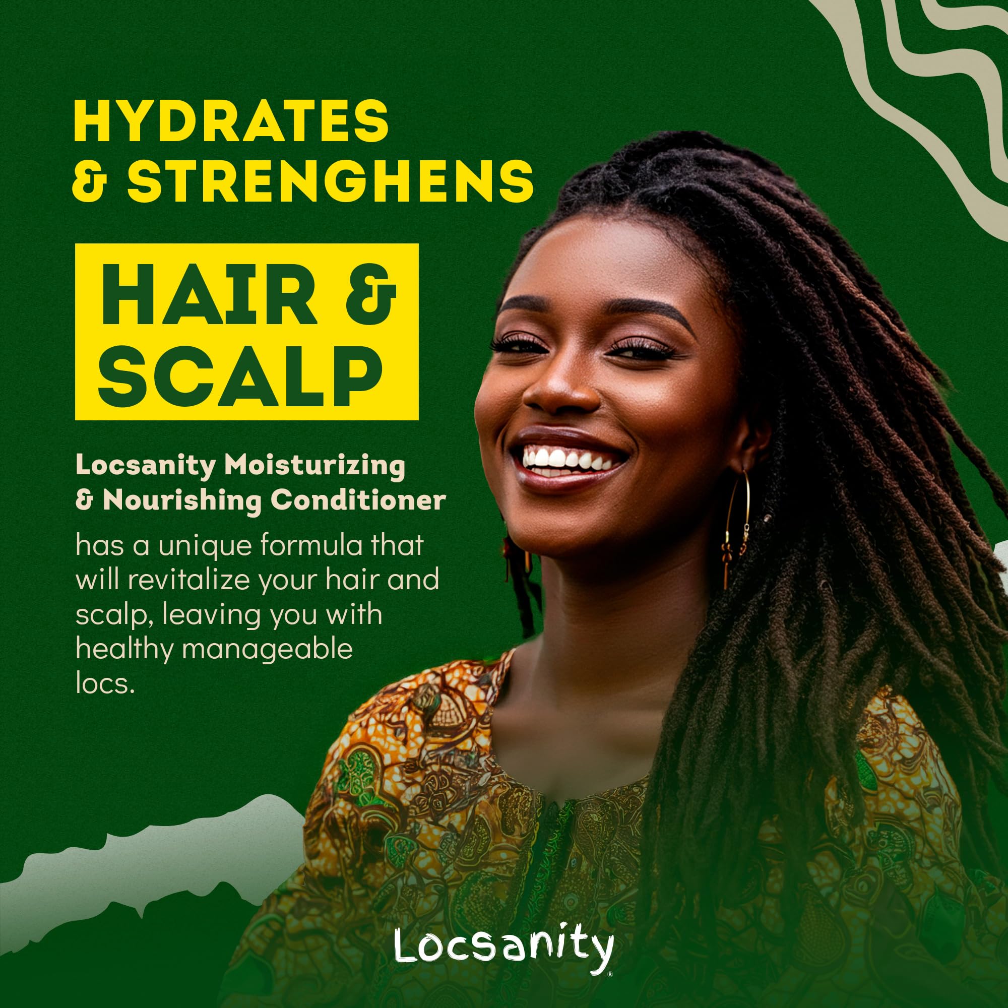 Texture and consistency of Locsanity plant-based shampoo