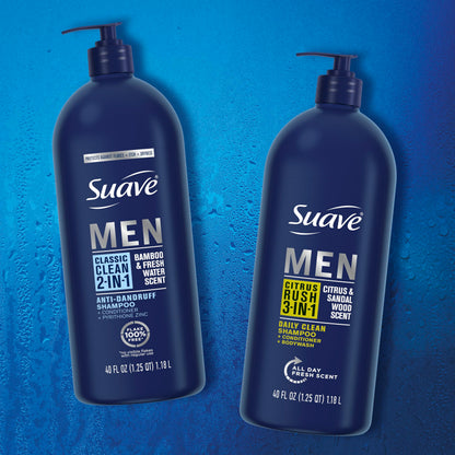 Suave Men 2-in-1 scalp treatment shampoo for men