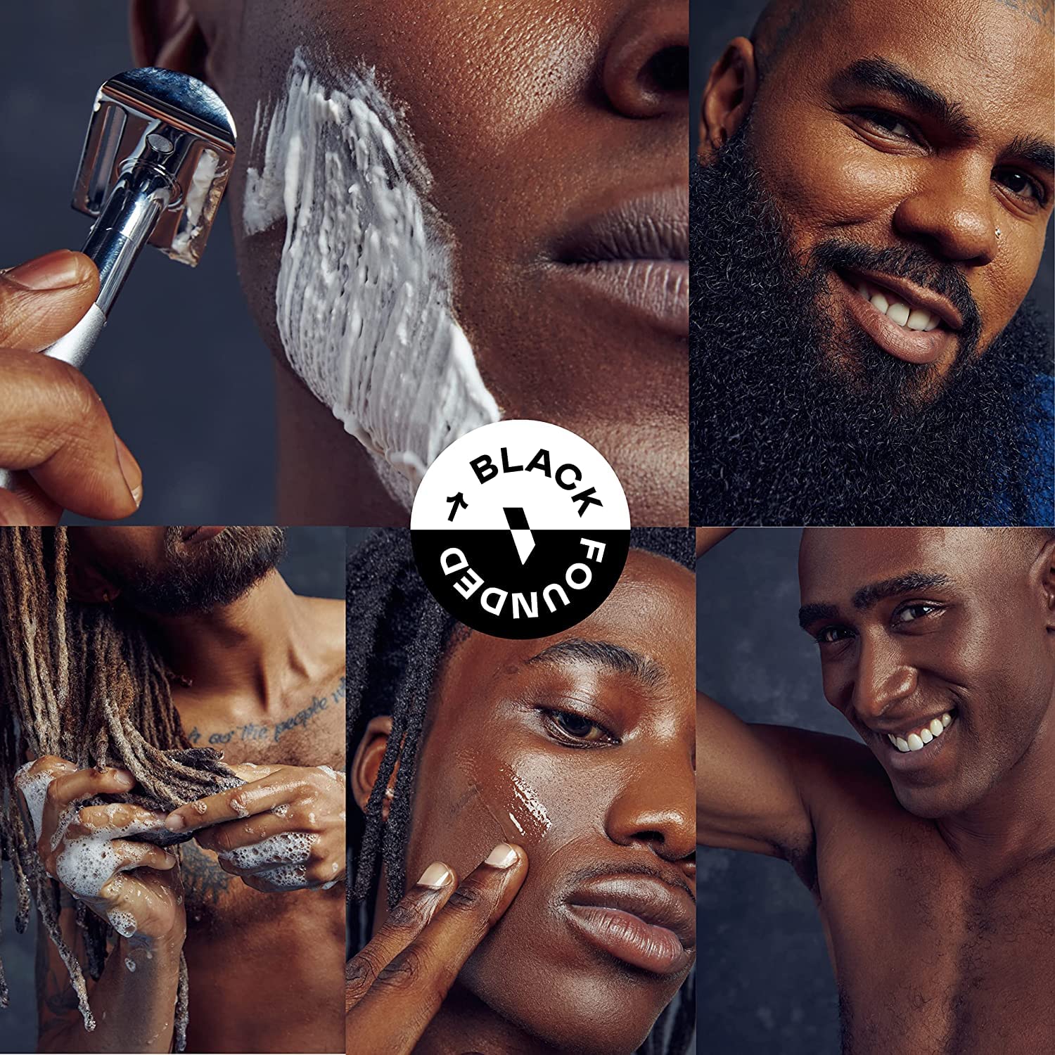 Close up of Bevel 12 fluid ounce shampoo bottle