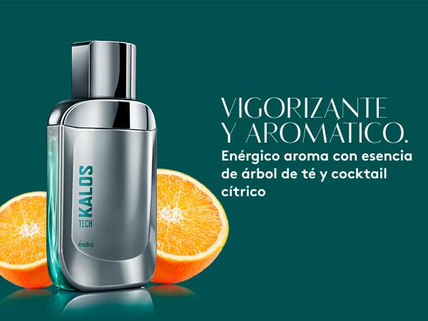 Esika Kalos Action mens fragrance bottle showing fluid oz volume details