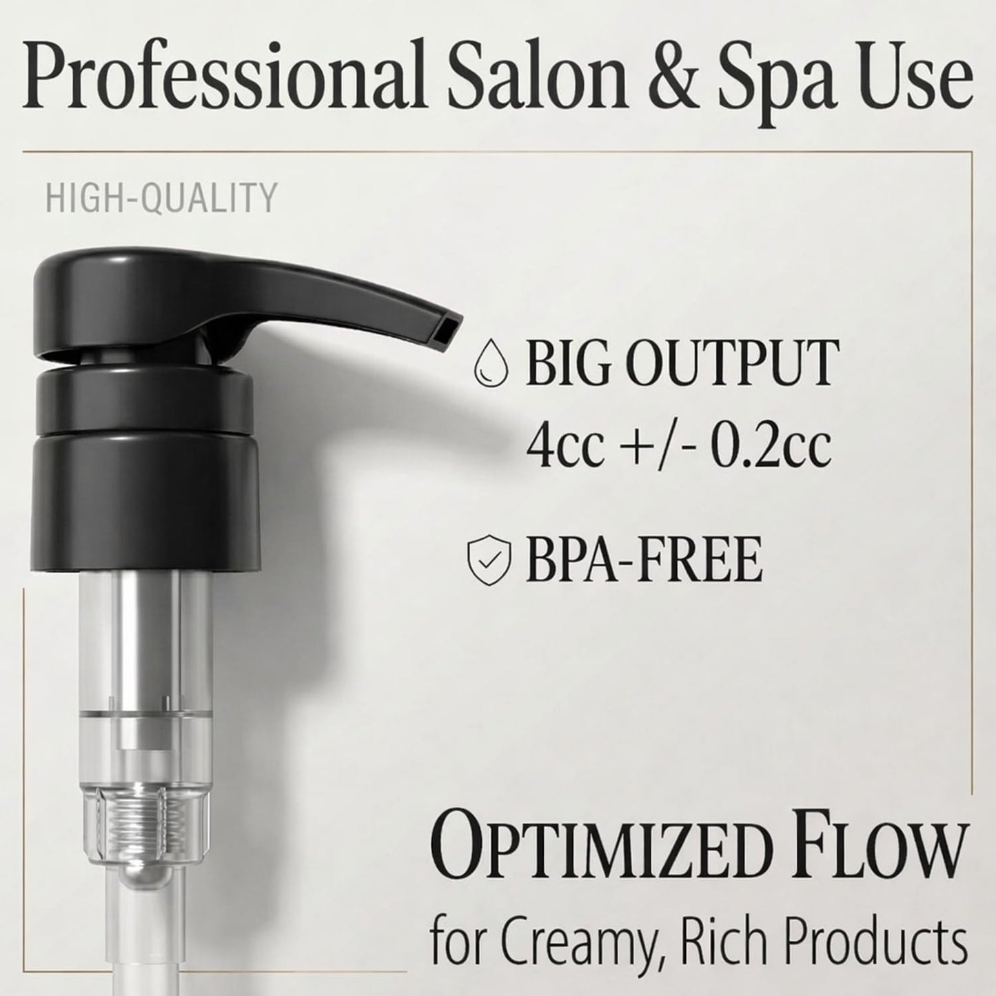Two pack black liquid dispenser pumps showing twenty-eight millimeter neck