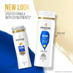 Close up of Pantene Pro-V bottle label