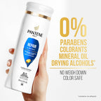 Back of Pantene shampoo bottle showing ingredients