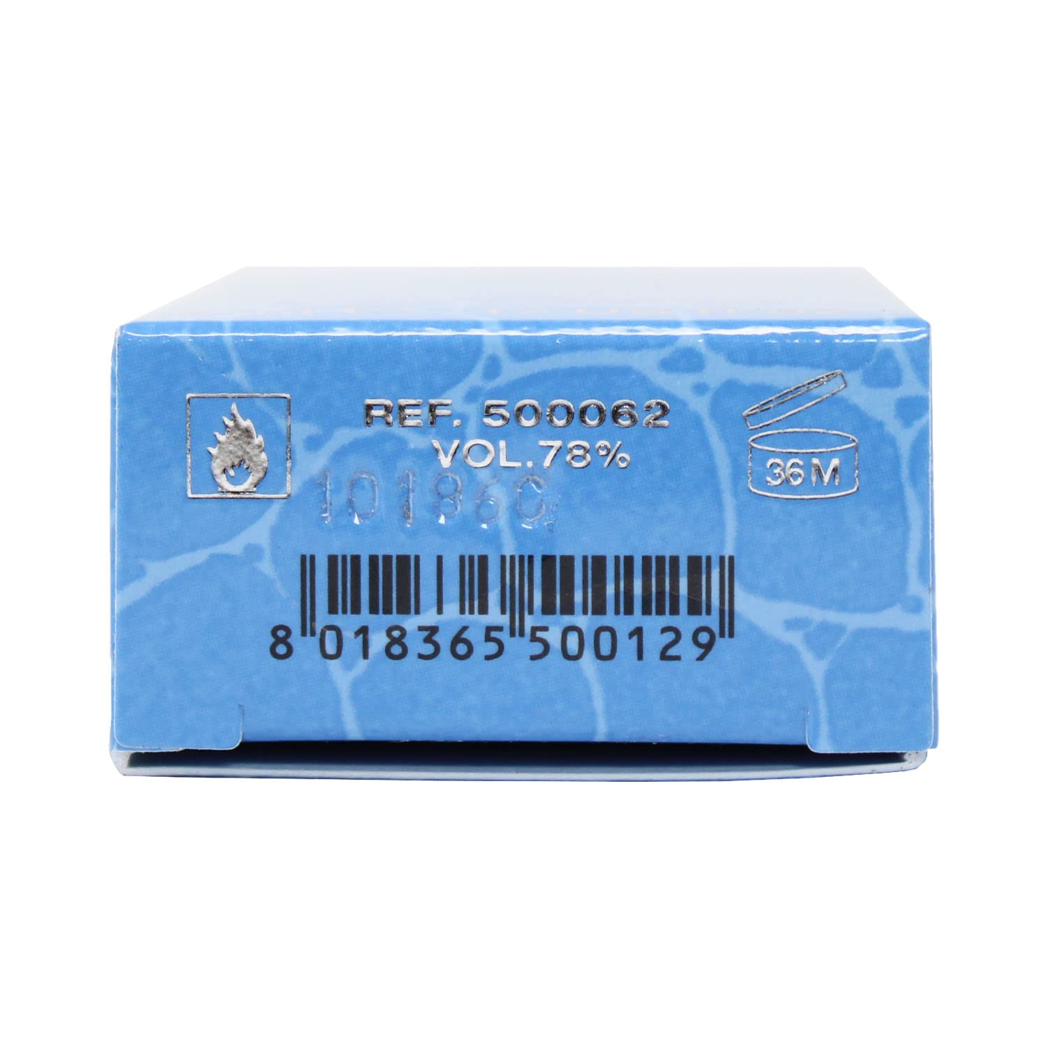Premium blue textured collectible box for Versace Man Eau Fraiche miniature perfume