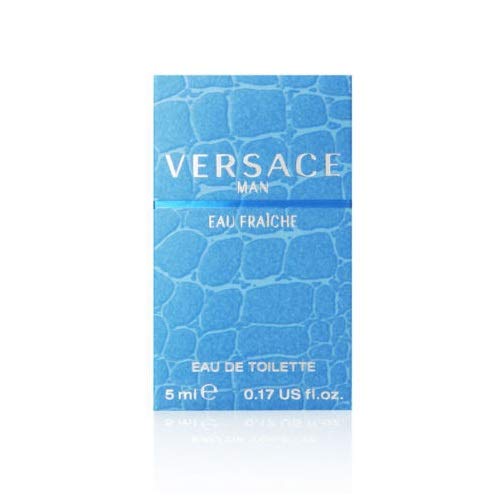 Blue textured glass designer fragrance mini bottle for men
