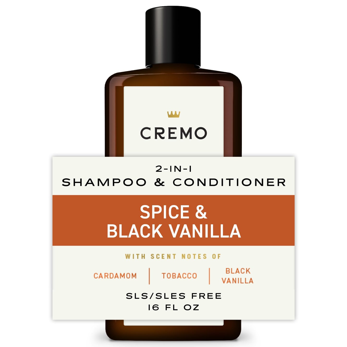 Lifestyle shot of Cremo Spice and Black Vanilla hair product