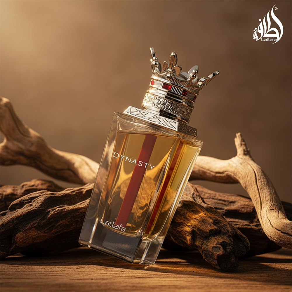 Lattafa Dynasty fresh ginger and rooibos tea notes long lasting luxury scent