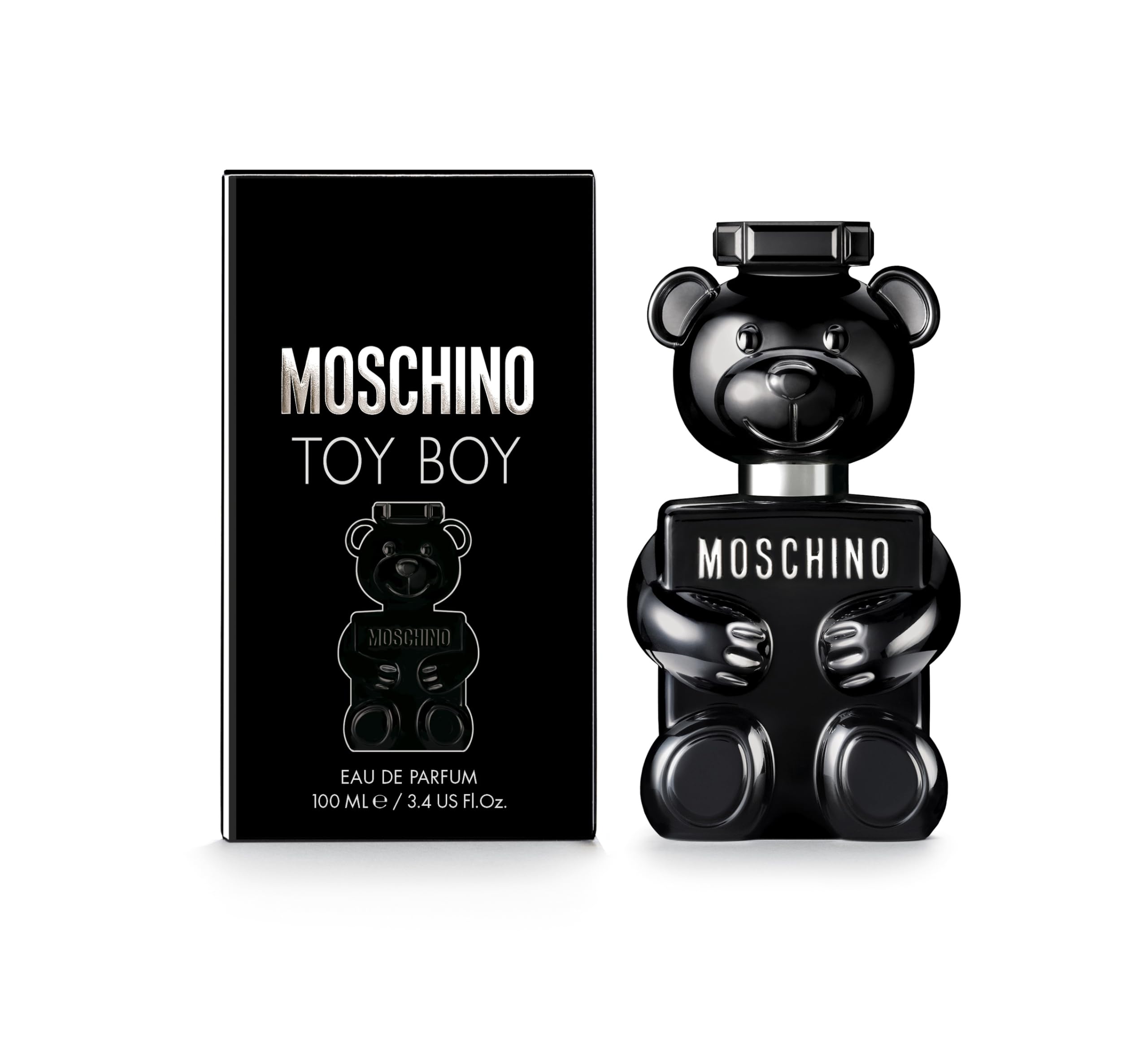 Moschino Toy Boy 100 ml men perfume spray bottle reflecting sophisticated polish