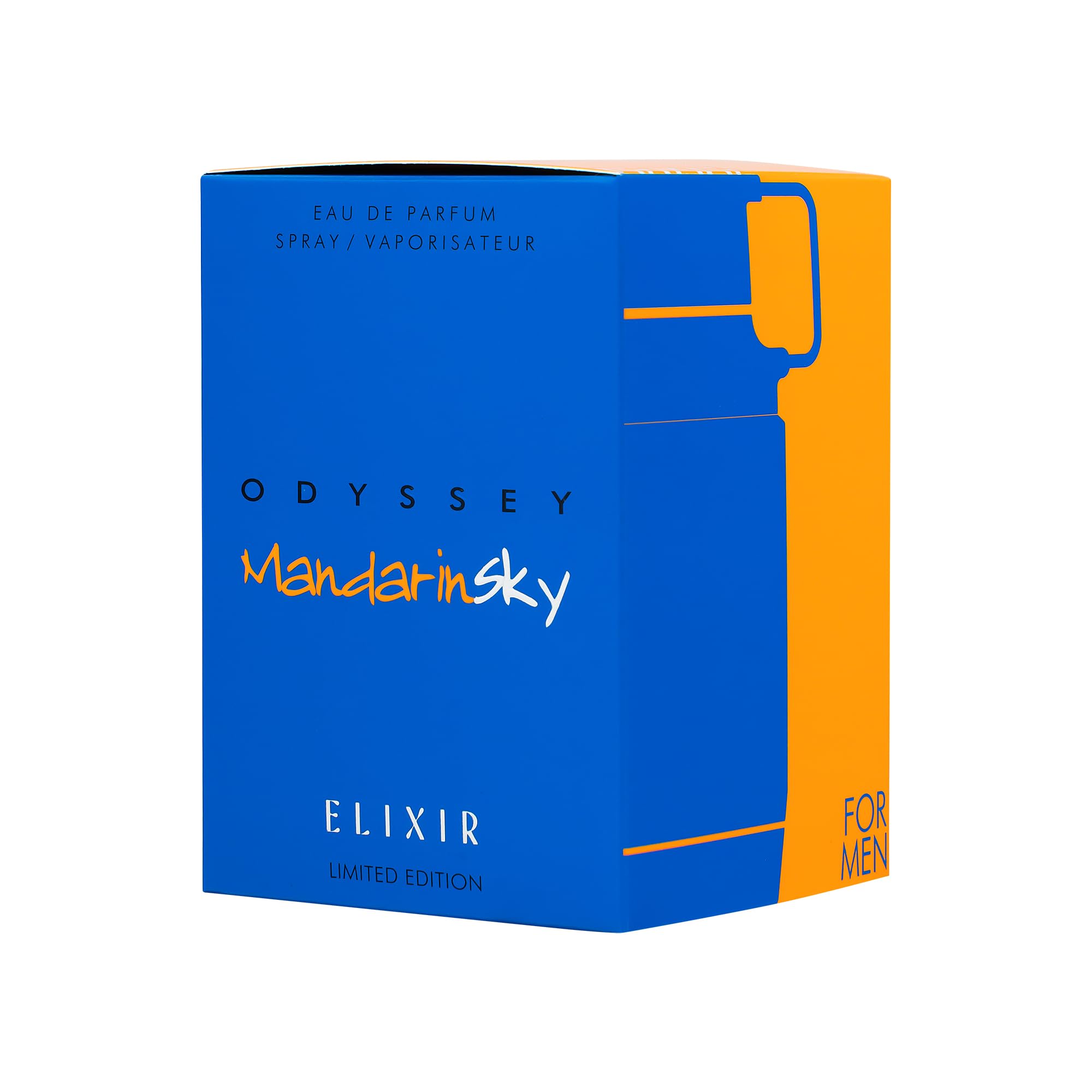 Armaf Odyssey Mandarin Sky Elixir 3.4 Ounce Eau De Parfum packaging details