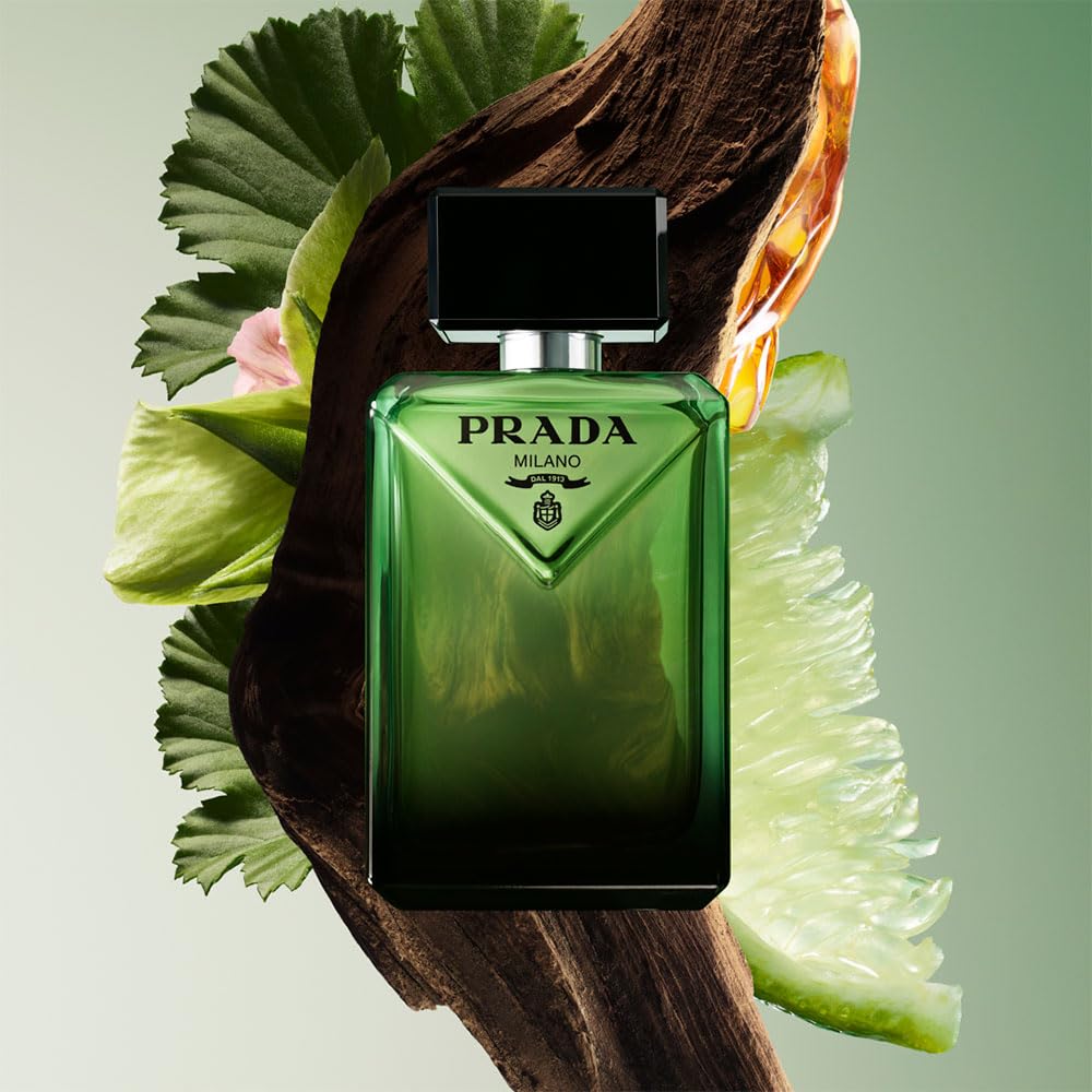 Prada Paradigme luxury men fragrance outer packaging box showing batch details