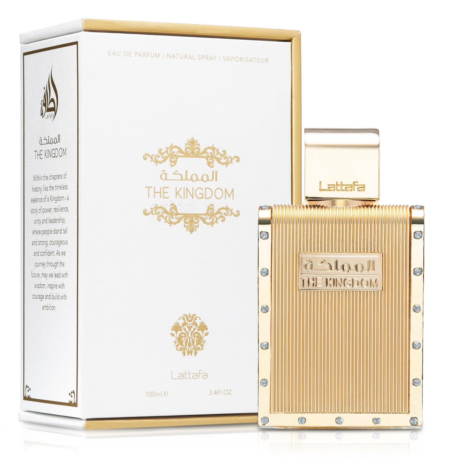 Lattafa The Kingdom long lasting Arabic perfume for men