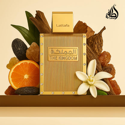 Authentic USA imported Lattafa The Kingdom fragrance for men