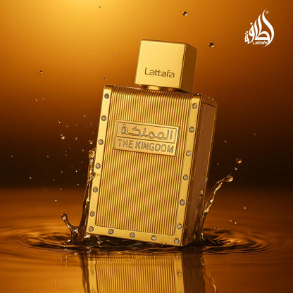 Lattafa The Kingdom Eau De Parfum spray pulse point application