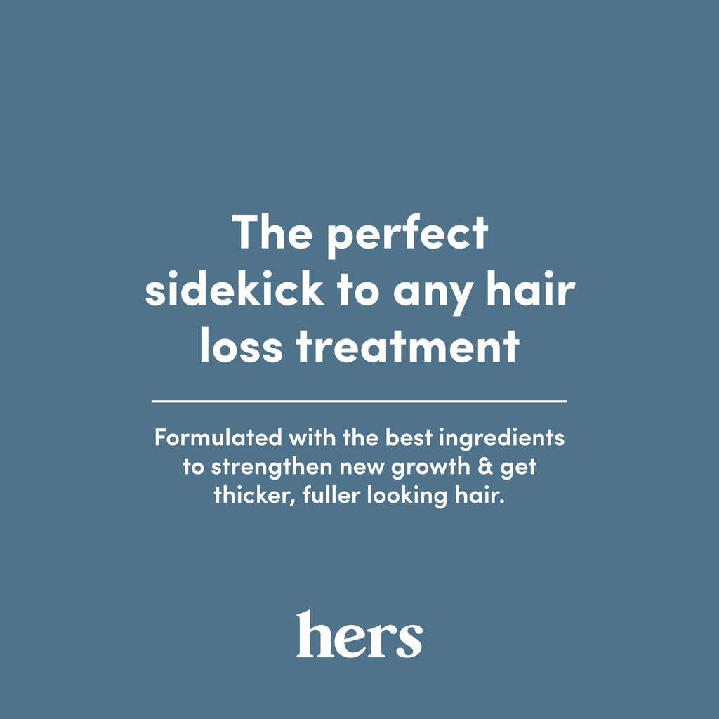 Hers Full Volume hair set ingredients and usage labels