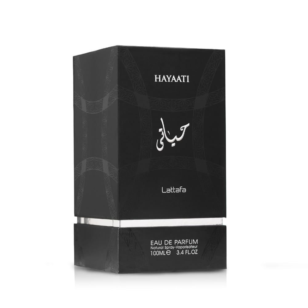 Authentic Lattafa Hayaati spicy and woody Arabic fragrance for men close up