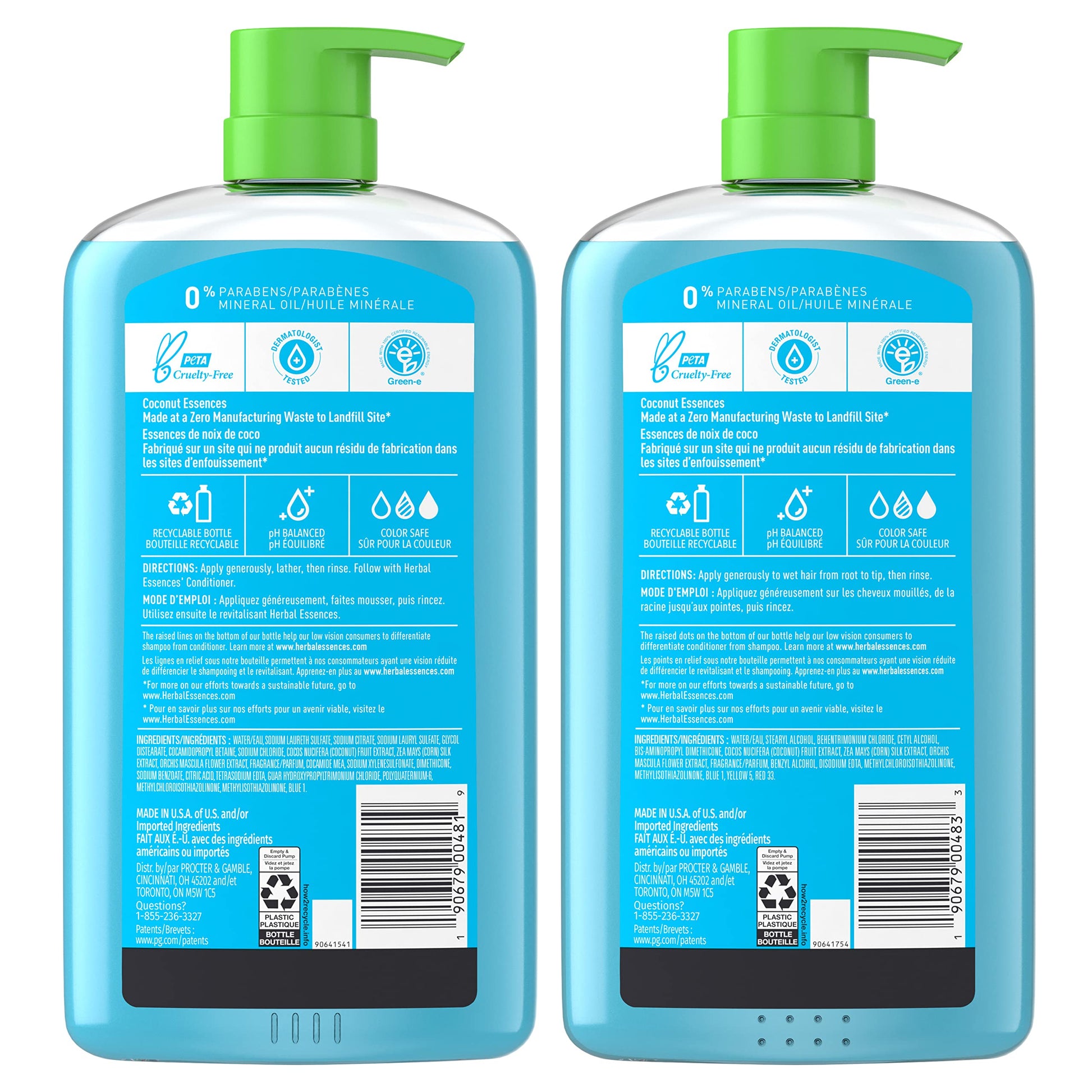 Herbal Essences coconut scent shampoo and conditioner duo pack