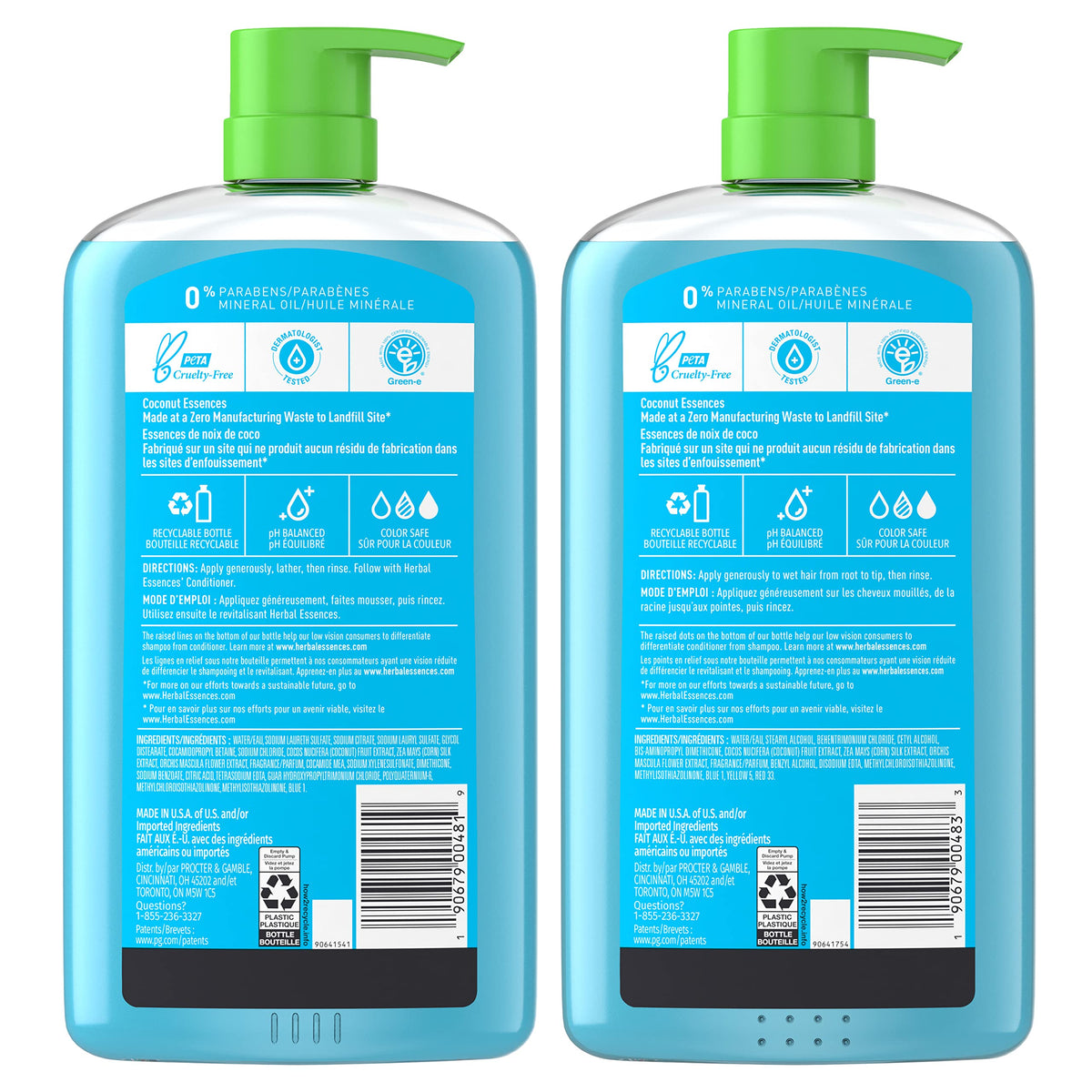 Herbal Essences coconut scent shampoo and conditioner duo pack