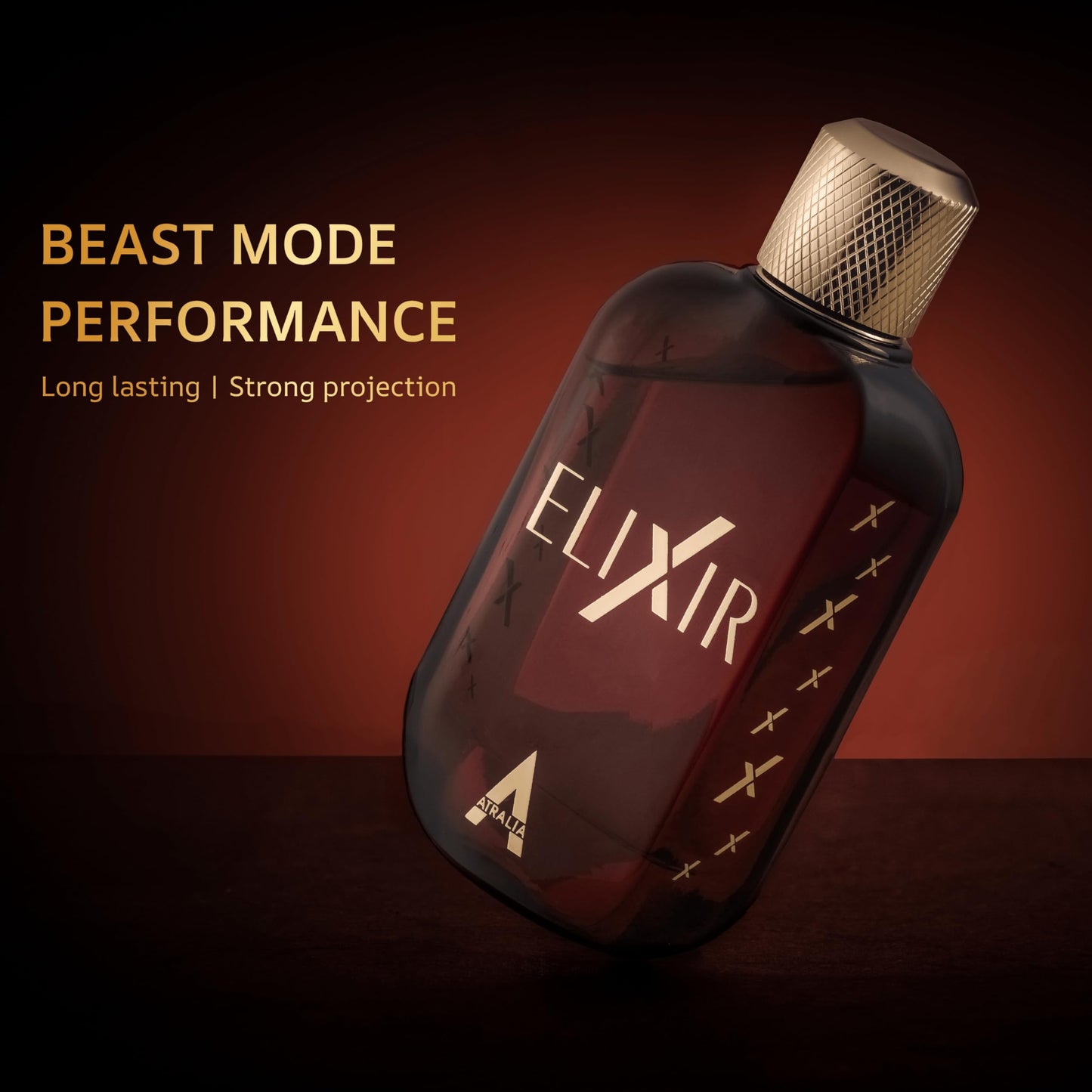 Atralia Elixir luxury cologne spray premium ingredients presentation layout