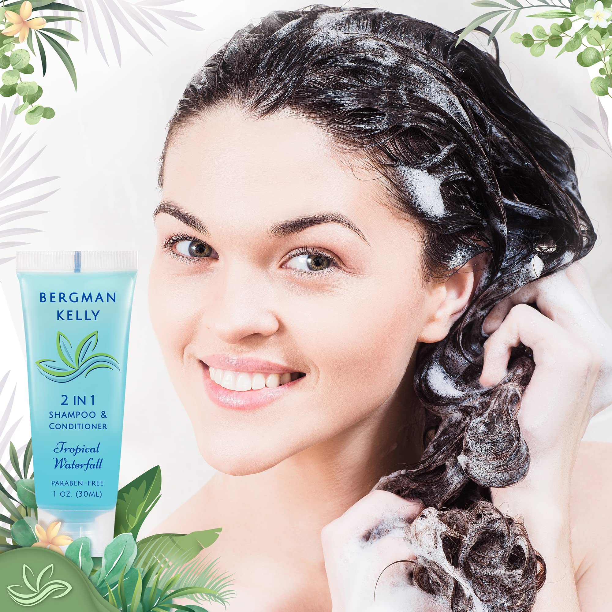 Bergman Kelly 1 Fluid Ounce travel shampoo bottle