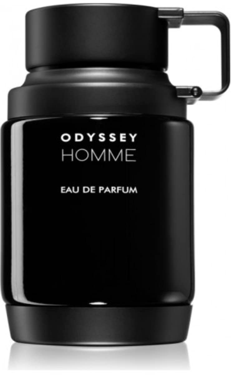Luxury oriental Armaf Odyssey Homme 3.4 Ounce fragrance bottle displayed elegantly.