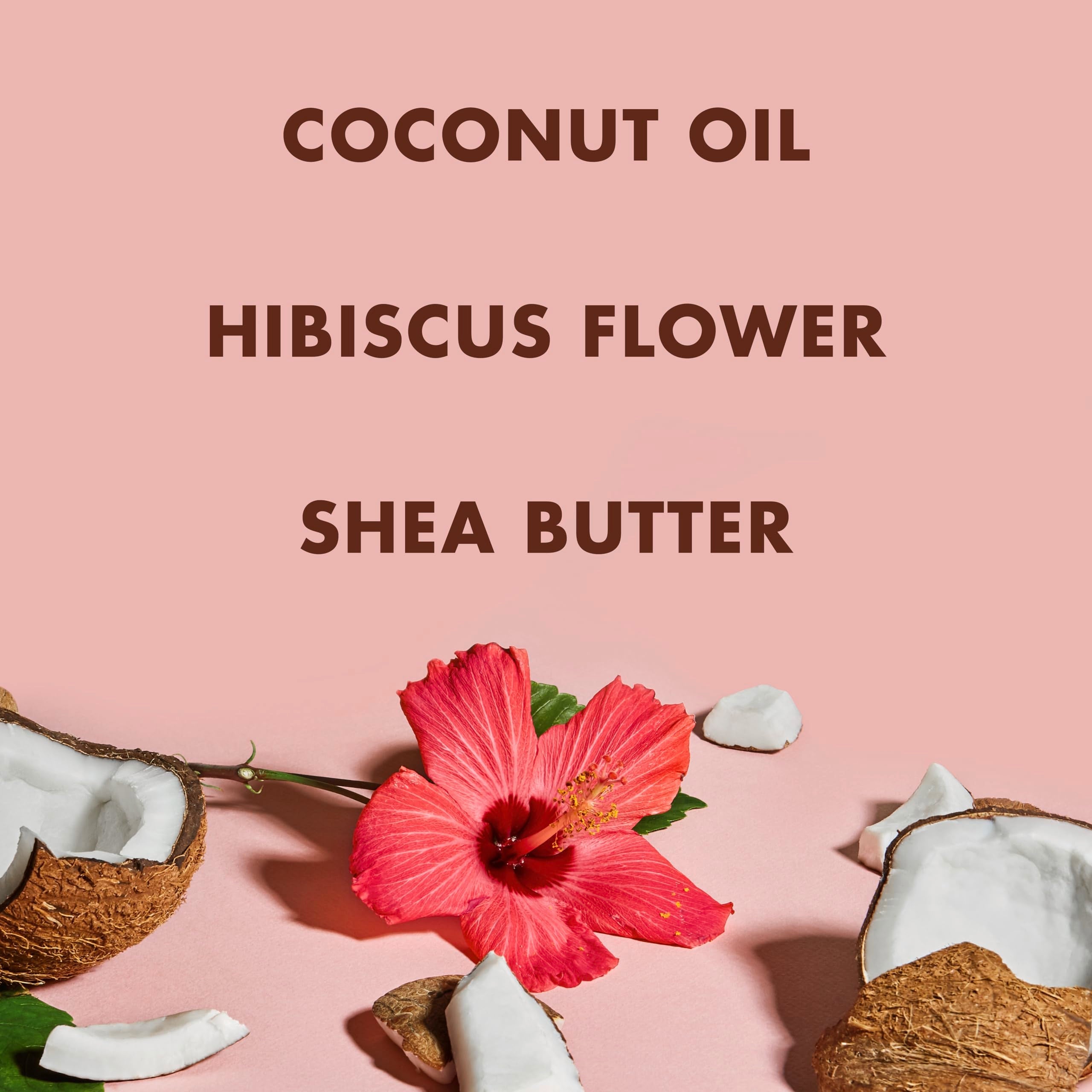 Detail view of Shea Moisture Kids Coconut and Hibiscus hair care bottle