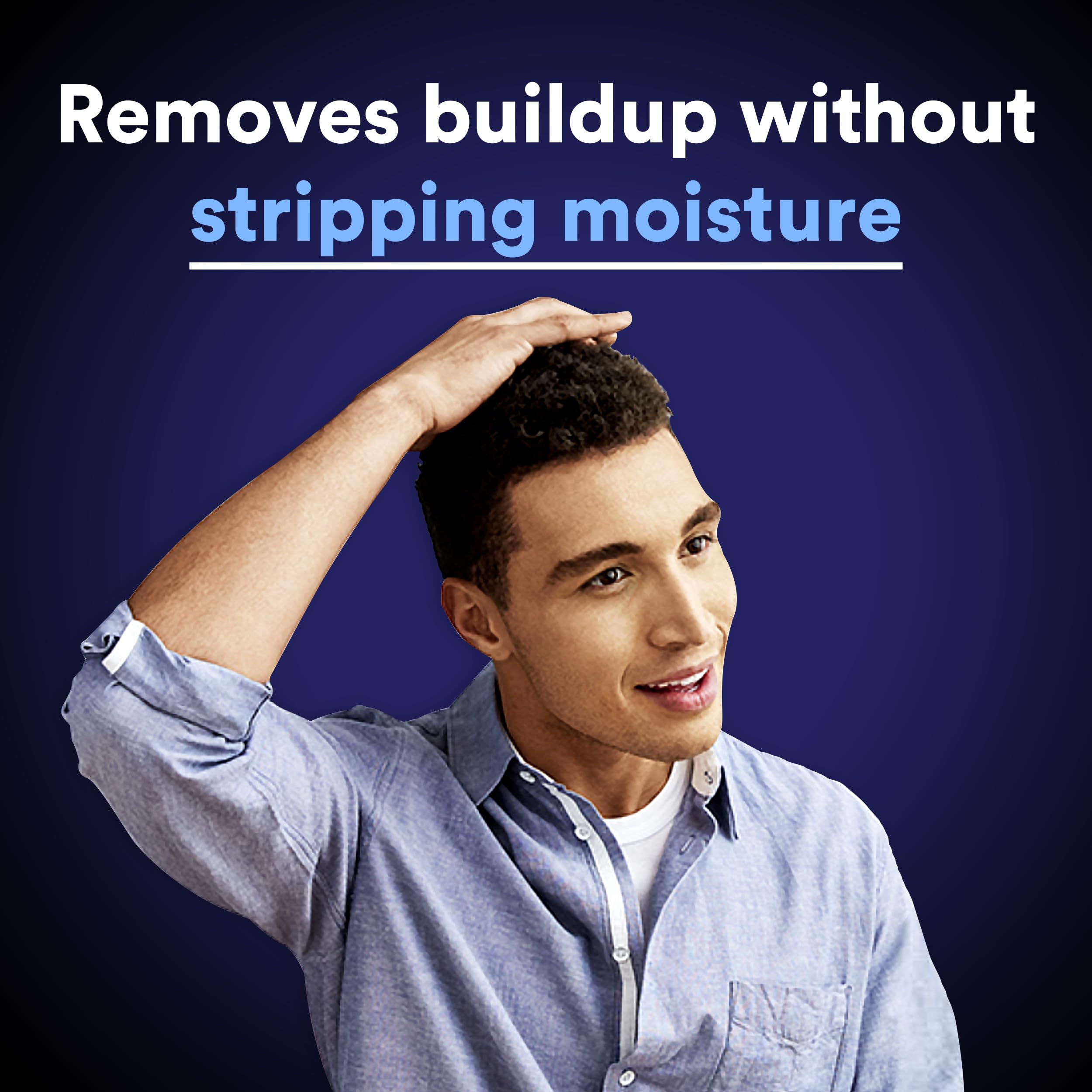 Side profile of Suave Men 2-in-1 ocean inspired hair care