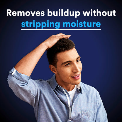 Side profile of Suave Men 2-in-1 ocean inspired hair care
