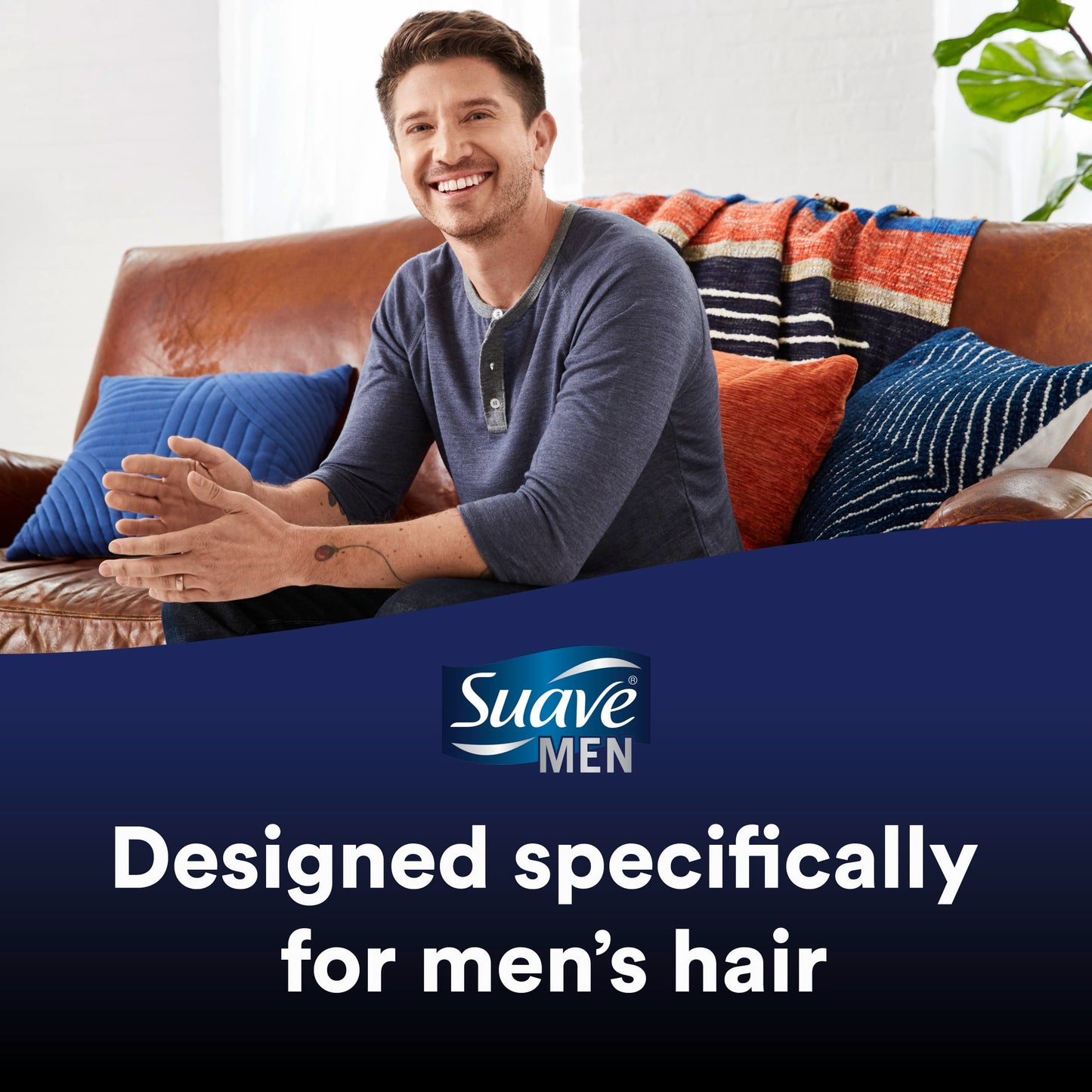 Close up of Suave Men shampoo pump mechanism