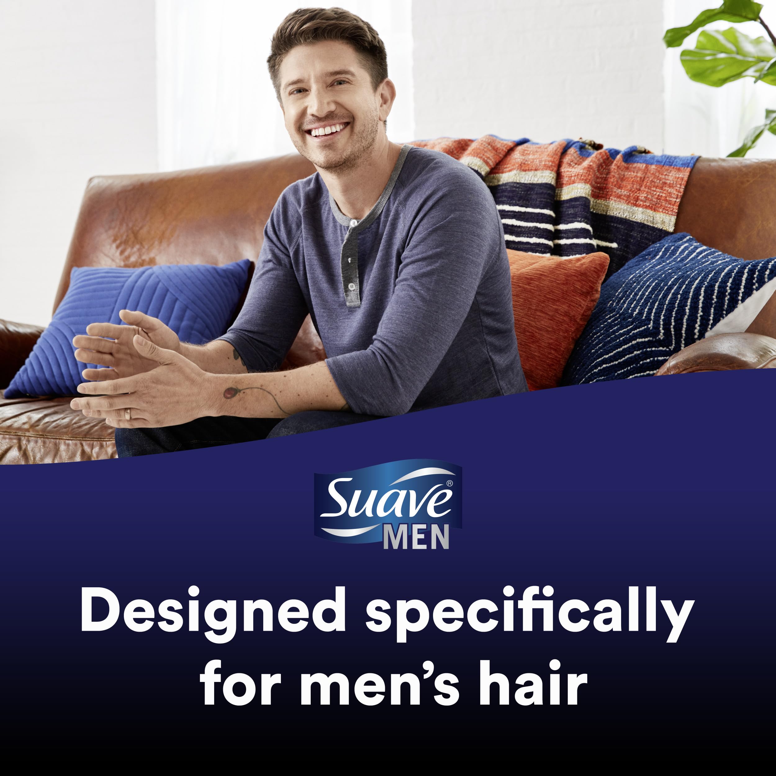 Close up of Suave Men shampoo pump mechanism