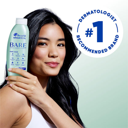 Side profile of Head and Shoulders Bare Pure Clean bottle