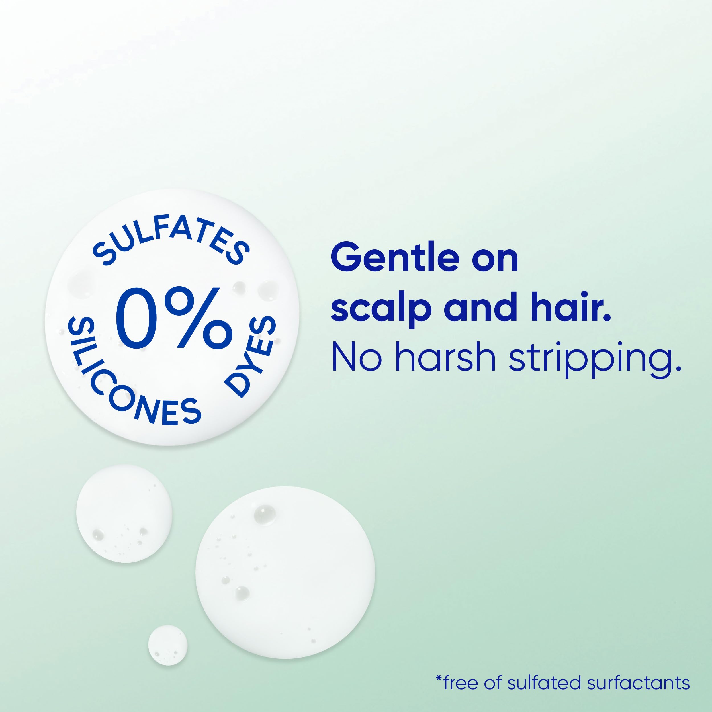 Back label of Head and Shoulders Bare shampoo showing USA import details