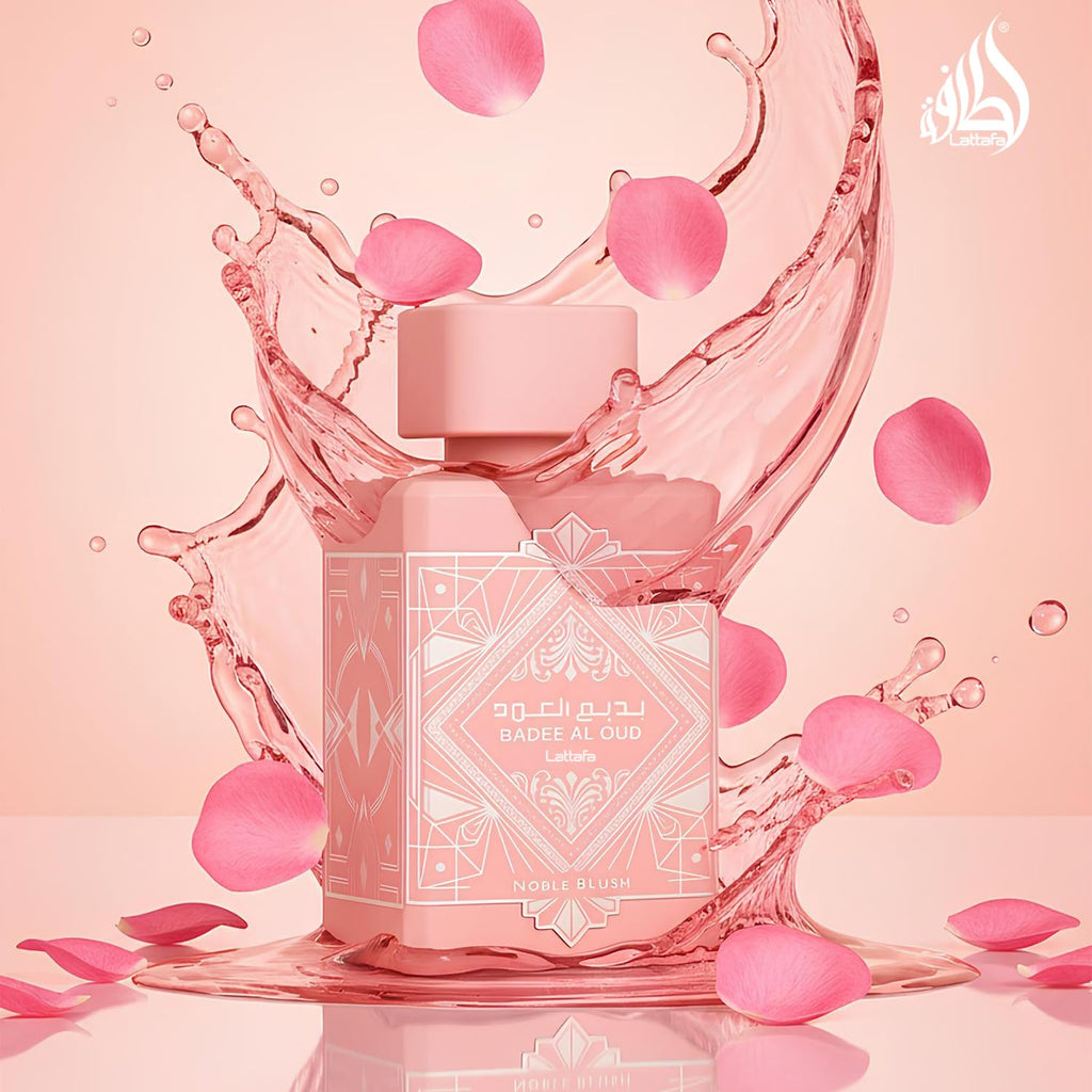 Lattafa creamy vanilla and almond meringue perfume bottle standing upright on surface