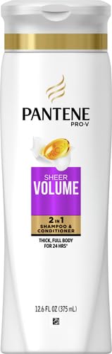 Pantene Pro-V 2 in 1 Sheer Volume 12.6 Fluid Ounce imported packaging back label