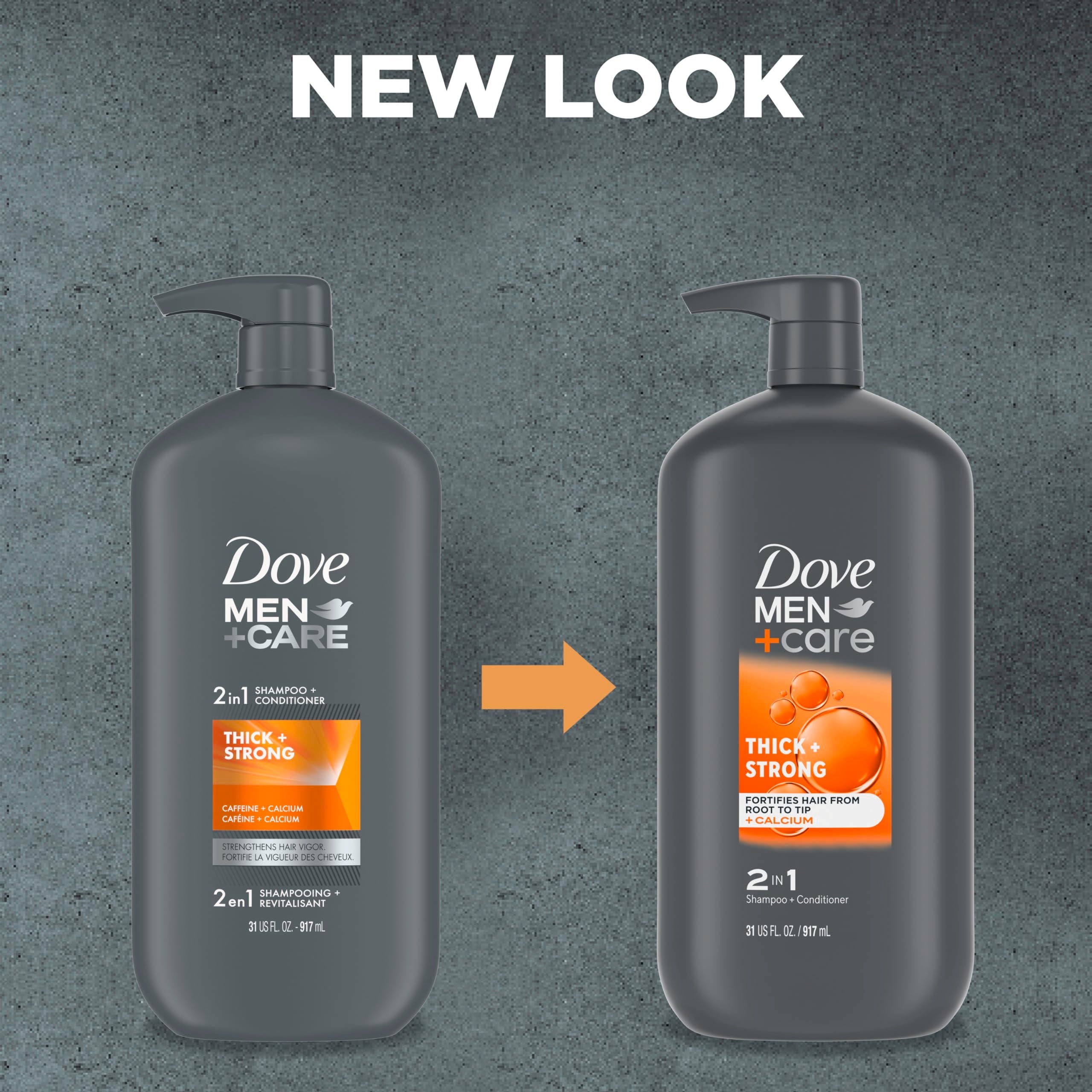 Close up of Dove Men Plus Care 31 fluid ounce bottle