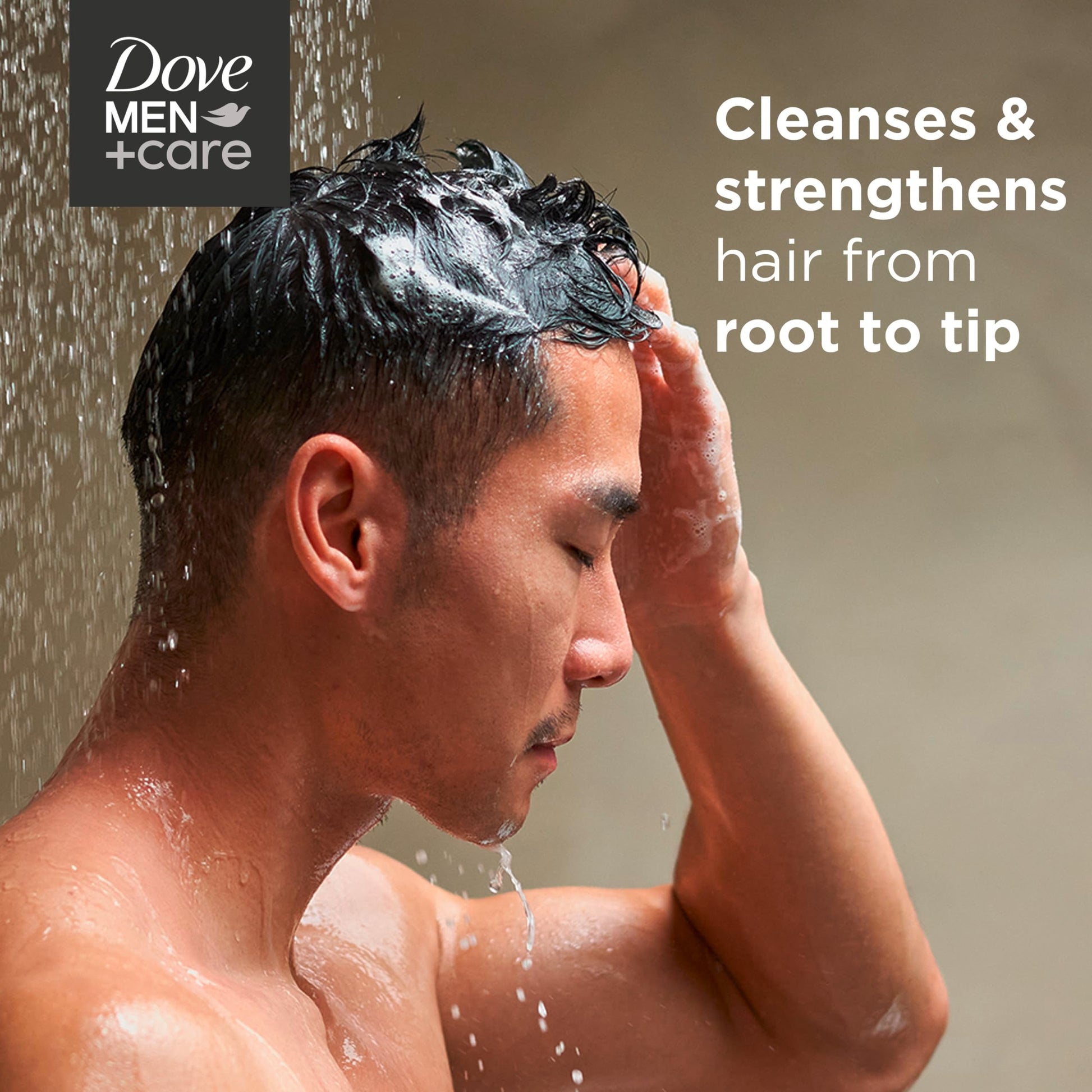 Texture of Dove Men Plus Care fortifying shampoo and conditioner