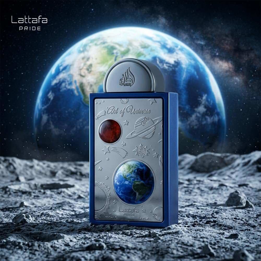 Premium glass bottle of Lattafa Pride Art of Universe fragrance