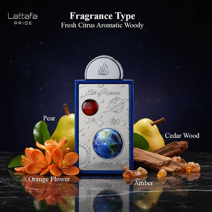 Lattafa Pride imported unisex perfume showing detailed spray nozzle