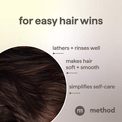 Method Men hair care product lifestyle shower setting