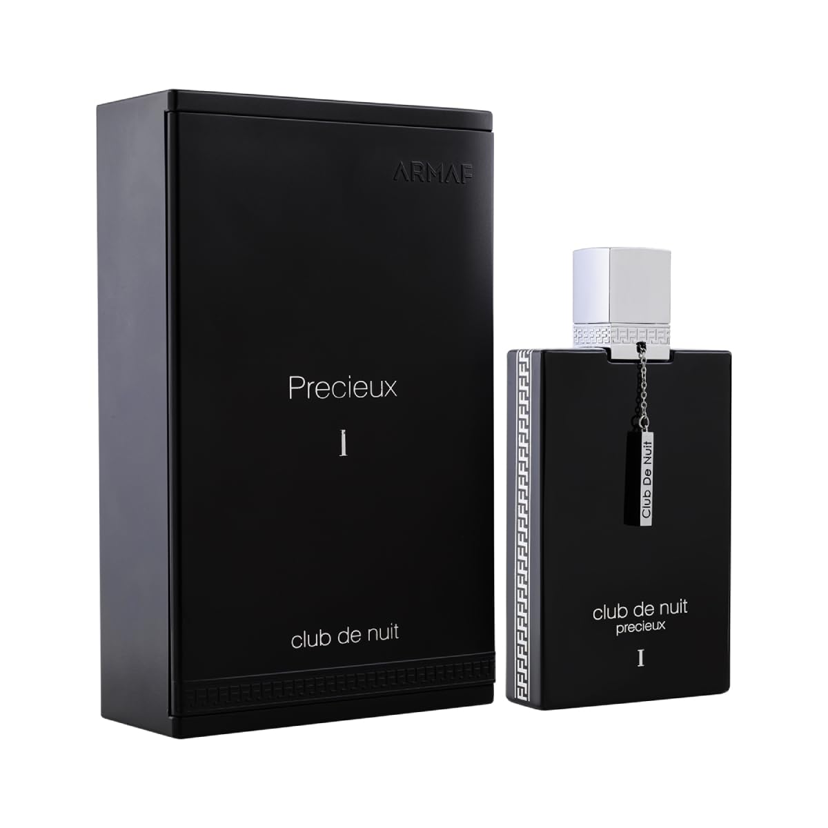 Authentic Armaf Club De Nuit Precieux 1 packaging box and bottle setup