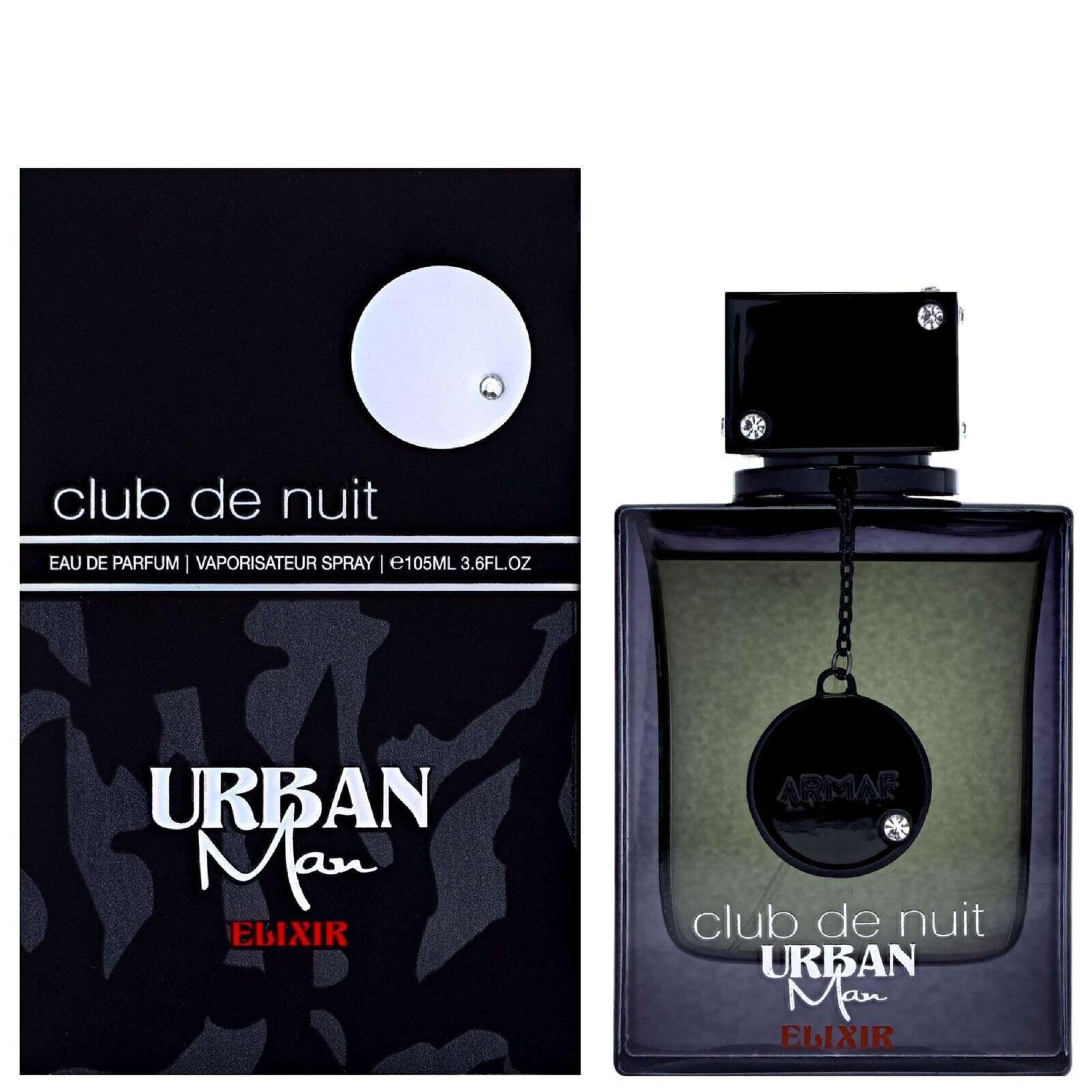 Authentic Armaf Club De Nuit Urban Elixir luxury men's perfume spray bottle with premium packaging box