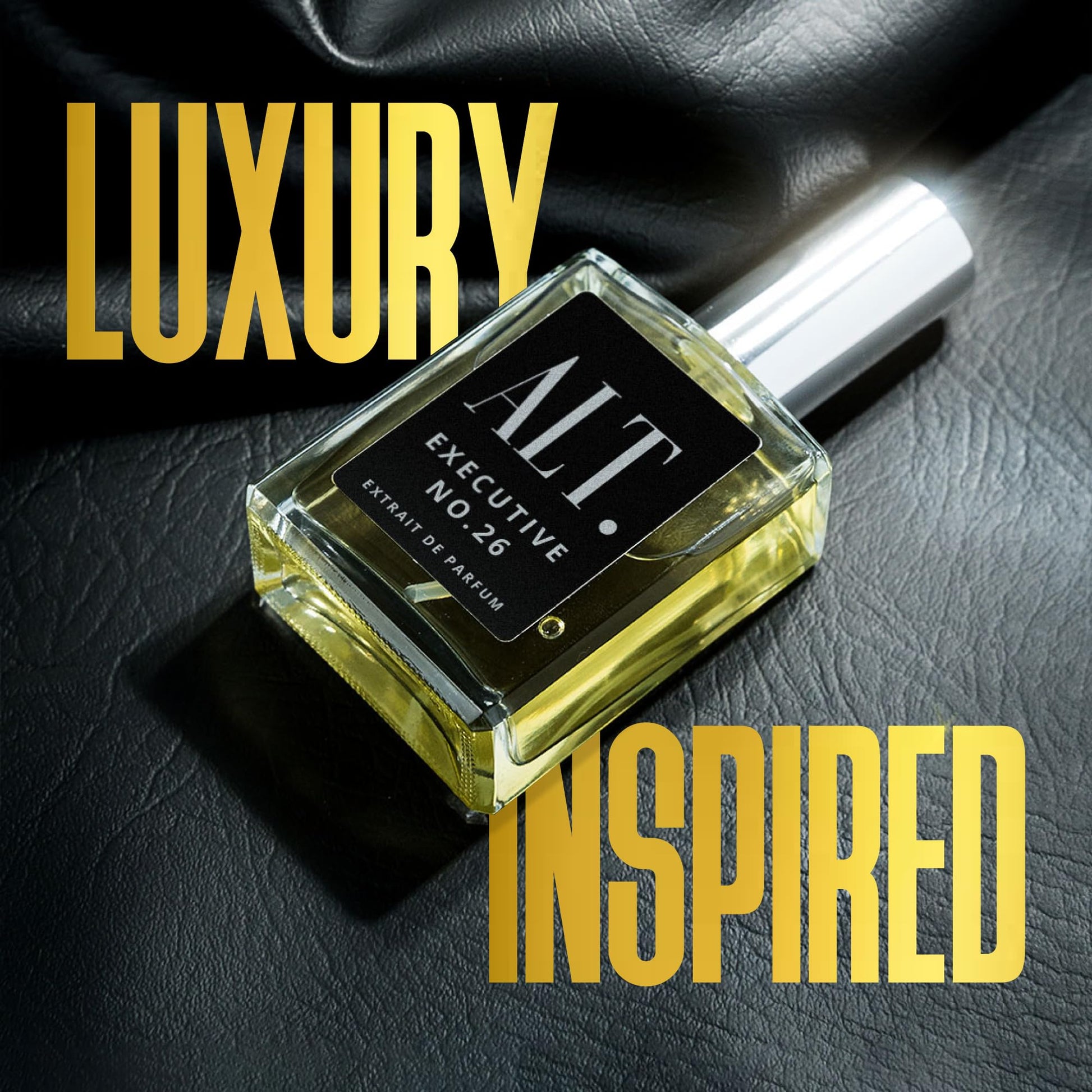 ALT Fragrances Executive Number 26 authentic luxury cologne display