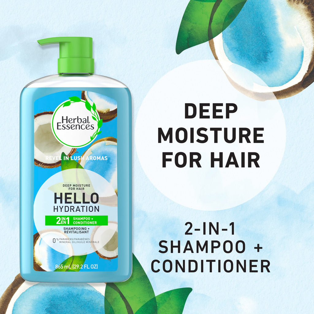 Herbal Essences 29.2 fluid ounce bottle moisturizing hair care